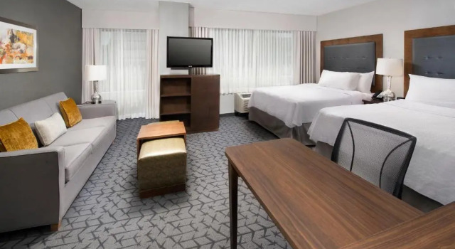 Четырёхместная студия Homewood Suites by Hilton Gaithersburg/Washington, DC North