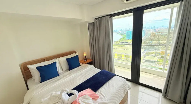 Люкс c 1 комнатой с видом на залив Sapphire Seaview Park Suites, Staycation near MOA Arena and Concert Grounds