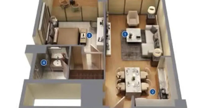 Апартаменты Eye-catching 1 Bedroom in Azizi Riviera
