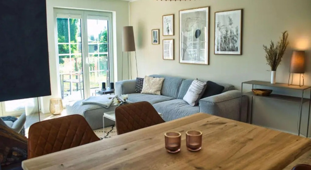 Alte Fischfabrik Lauterbach FeWo Nr 19 Balkon, Hafennähe