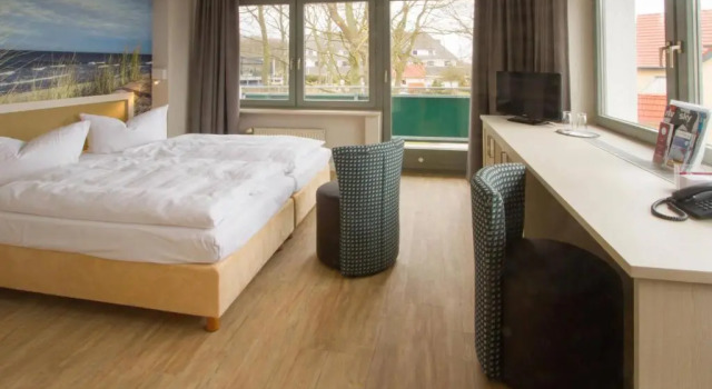 Двухместный номер Standard с балконом Hotel Haus am Meer ruhig gelegen 50m zum Ostseestrand