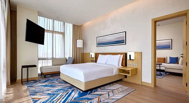 Двухместный номер Standard c 1 комнатой с видом на город Courtyard by Marriott Jubail