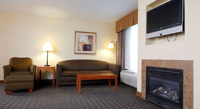Suite 1 camera da letto Hampton Inn Waterloo