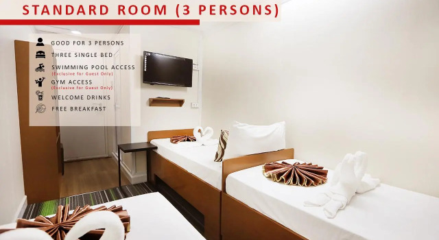 Трёхместный номер Standard Aerostop Hotel & Restaurant