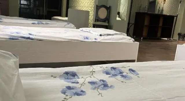 Кровать в общем номере Mang’o Hostel
