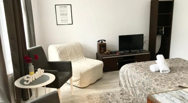 Апартаменты c 1 комнатой Kierunek Sopot Apartament WERANDA Haffnera 32