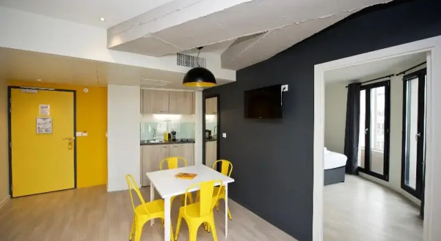 Четырёхместные апартаменты Staycity Aparthotels Lyon Rue Garibaldi