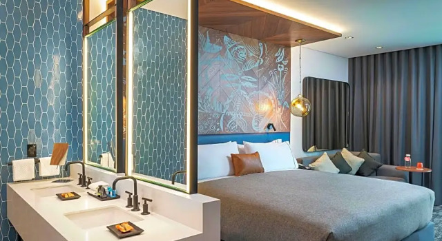 Двухместный люкс c 1 комнатой с панорамным видом Canopy By Hilton Cancun La Isla