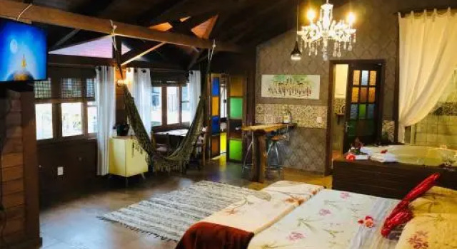 Shiva Guest House, Book Pension Florianopolis Parana, nær Galheta Beach