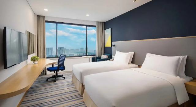 Четырёхместный номер Standard с видом на город Holiday Inn Express Wuxi Taihu New City by IHG