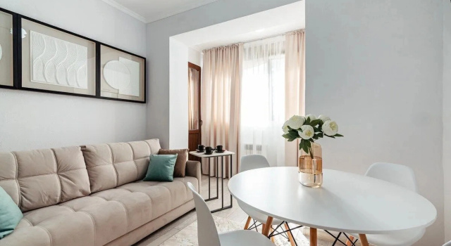V Zhk Arbat Serdtse Goroda Flat, Réserver Appartement Hôtels à Almaty avec parking, près de Almaly Metro Station, Parking