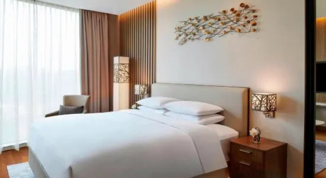 Люкс с красивым видом из окна Courtyard by Marriott Seoul Botanic Park