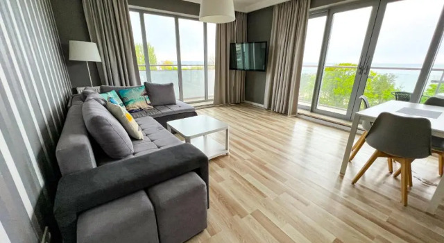 Apartment mit Meerblick Wechta with Sea View & Free Sauna