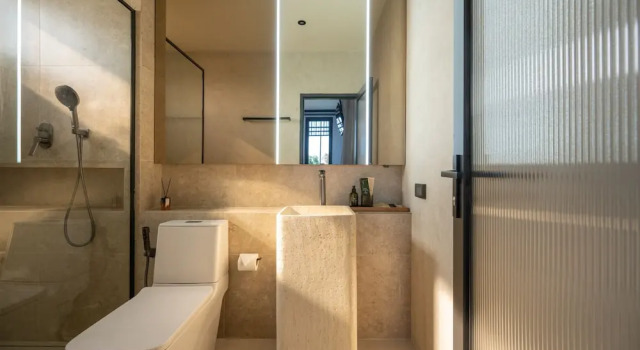 Кровать в общем номере SHAN Villas Sukhumvit ฌานวิลล่า สุขุมวิท