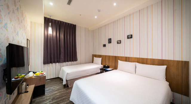 Трёхместный номер Deluxe 綺樂文旅 桃園館 Le Room Hotel Taoyuan