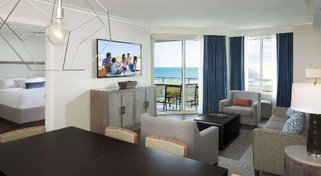 Люкс oceanfront Hilton Grand Vacations Club Ocean Oak Resort Hilton Head