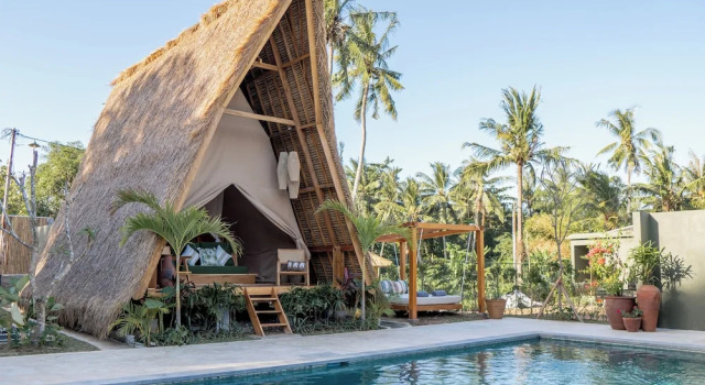 Двухместный номер Deluxe с видом на бассейн Dejama Glamping Resort Lombok