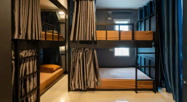 Кровать в общем номере Black Pantera Hostel