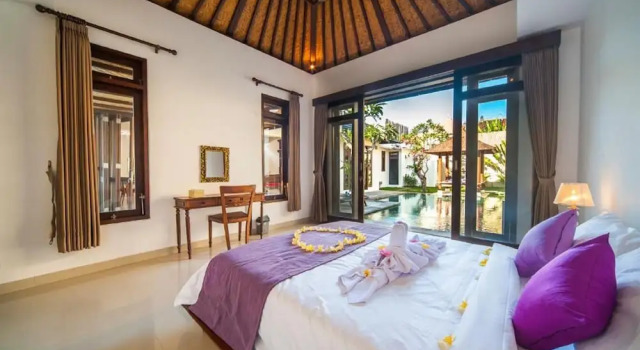 2 Bedroom TURIYA Villa Sanur, Rezervovat Vila Chaty v Bali, Chalupa