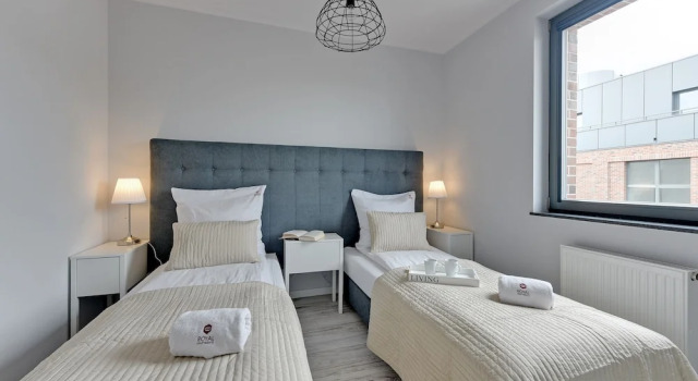 Двухместная студия Browar Gdański Urban Stay Wrzeszcz by Noclegi Renters