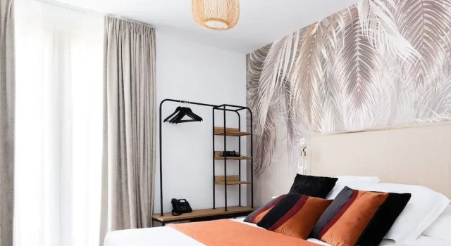 Standart çift kişilik bodrum kat oda Hôtel Le Ribéral