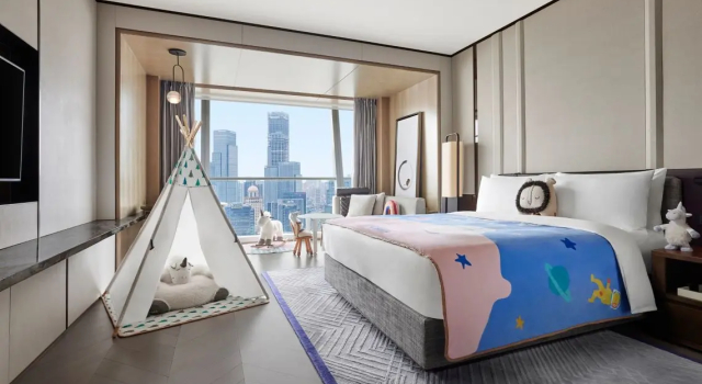 Двухместный номер Kid Zone с видом на реку JW Marriott Marquis Hotel Shanghai Pudong
