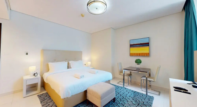 Студия Deluxe GreenFuture - Charming Studio in the Vibrant Business Bay
