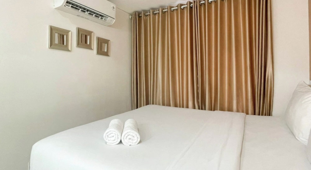 Wooden Accents 1Br At Podomoro City Deli Medan Apartment, Book Apartment Medan Sumatra