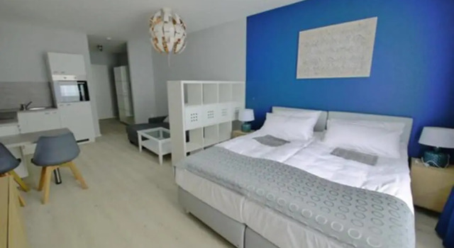 Семейная студия Blue Riverside Apartments