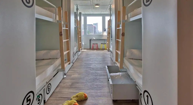 Кровать в общем номере Anda Venice Hostel