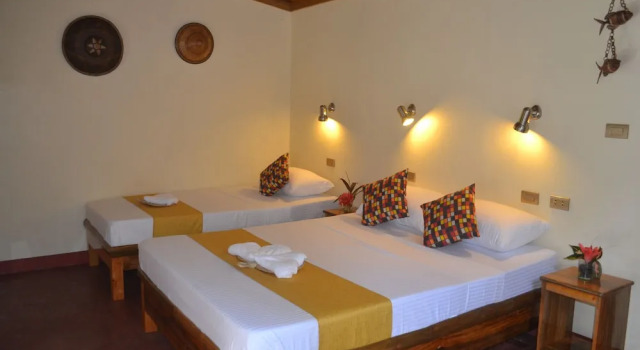 Двухместный номер Superior с балконом и с видом на сад Camiguin Volcan Beach Eco Retreat & Dive Resort