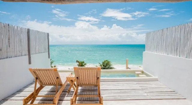 Двухместный номер Deluxe с балконом и с видом на океан Punta Blanca | Beachfront Boutique Hotel