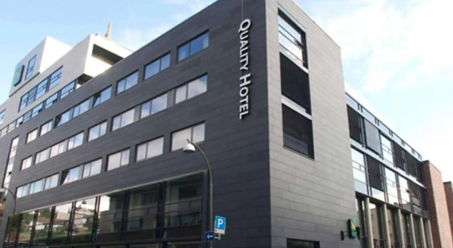 Кровать в общем номере Quality Hotel Fredrikstad