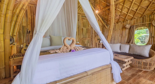 Arcada Bali Bamboo House, Rezervovat Vila Chaty v Bali, Chalupa