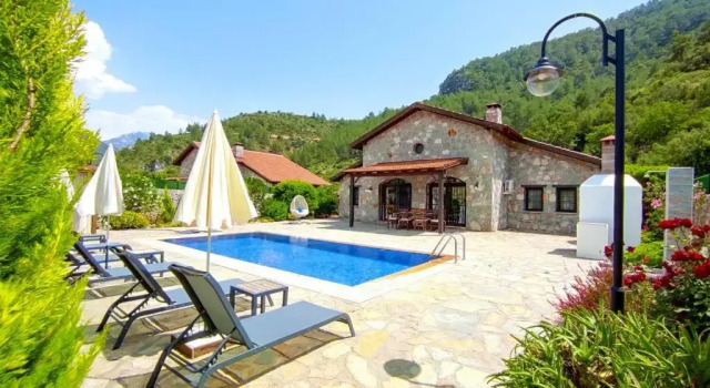 Villa Kayakoy 3, Забронировать Вилла Отели Каякей с бассейном, Бассейн