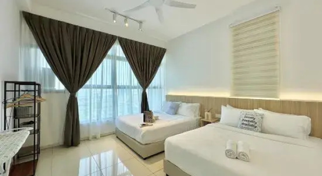 Люкс c 1 комнатой с красивым видом из окна Atlantis Residence Melaka by HK 2BR 8-10 PAX