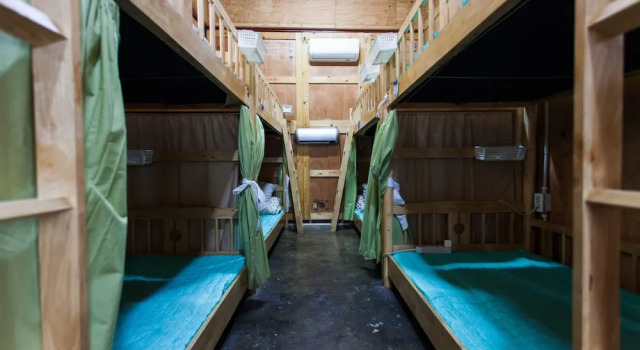 Кровать в общем номере Urban Art Guesthouse