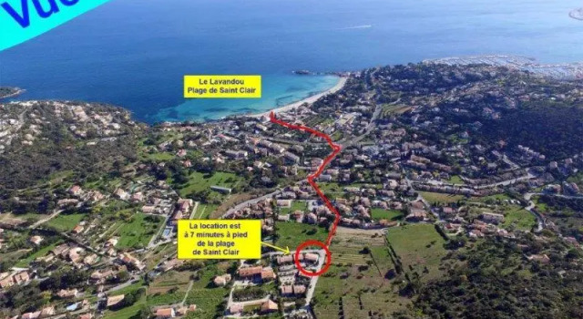 VILLA LE LAVANDOU ST CLAIR 500m de la mer