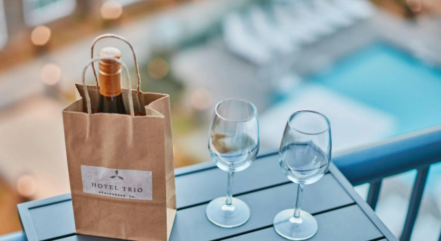 Двухместный люкс c 1 комнатой с балконом Hotel Trio Healdsburg