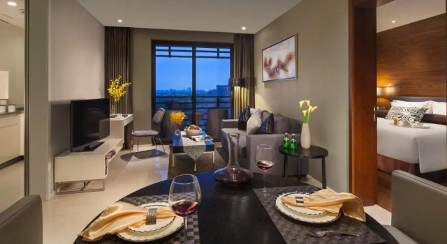 Номер Deluxe c 1 комнатой Green Court Premier Jinqiao Shanghai