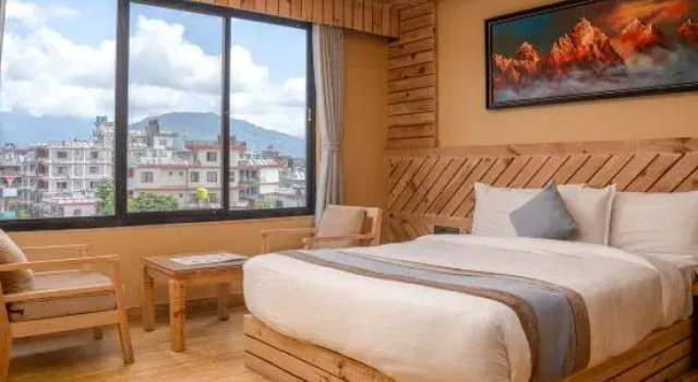 Номер Standard с видом на горы Trekkers Inn Boutique Hotel Pokhara