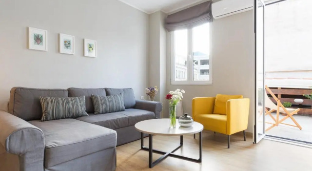 Апартаменты c 1 комнатой с балконом Boutique Central Apartments Acropolis View