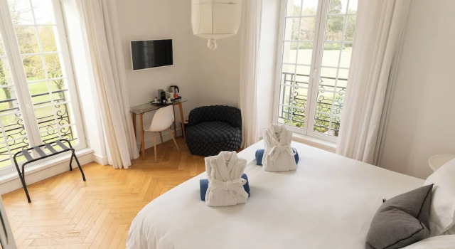 Двухместный номер Standard с видом на море Chateau Les Garennes