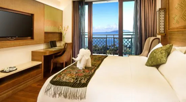 Семейный люкс с 3 комнатами с видом на море Narada Sanya Bay Resort