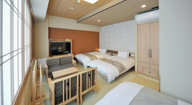 Трёхместный номер Standard Tennen Onsen Toyama Tsurugi no Yu Onyado Nono