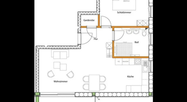 Апартаменты с балконом Ferienhaus Am Rösslewald