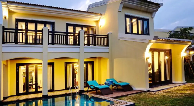 Вилла с 4 комнатами с видом на реку Koi Resort & Spa Hoi An
