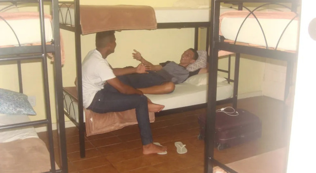 Кровать в общем номере ClubeHostel São Francisco