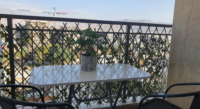 Двухместные апартаменты с балконом и с видом на город Melony Apartment