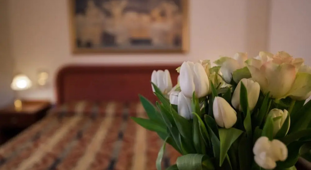 1 soveværelse i klassisk  suite med altan med parkudsigt Hotel Le Grotte